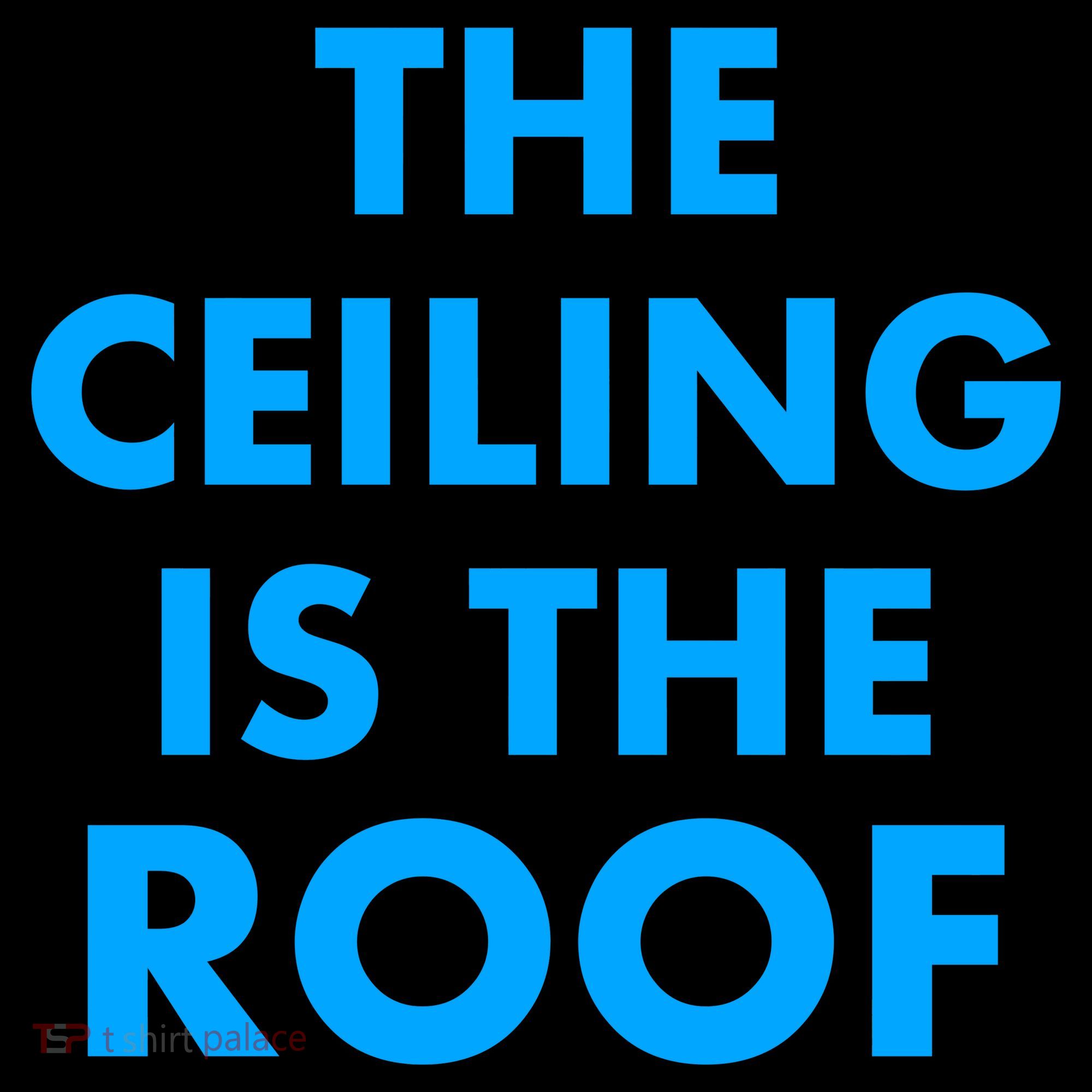 The Ceiling is the Roof MJ Funny Quote Coffee Mug