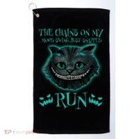 The Chains On My Mood Swings Just Snapped Run Golf Towel thumb 0