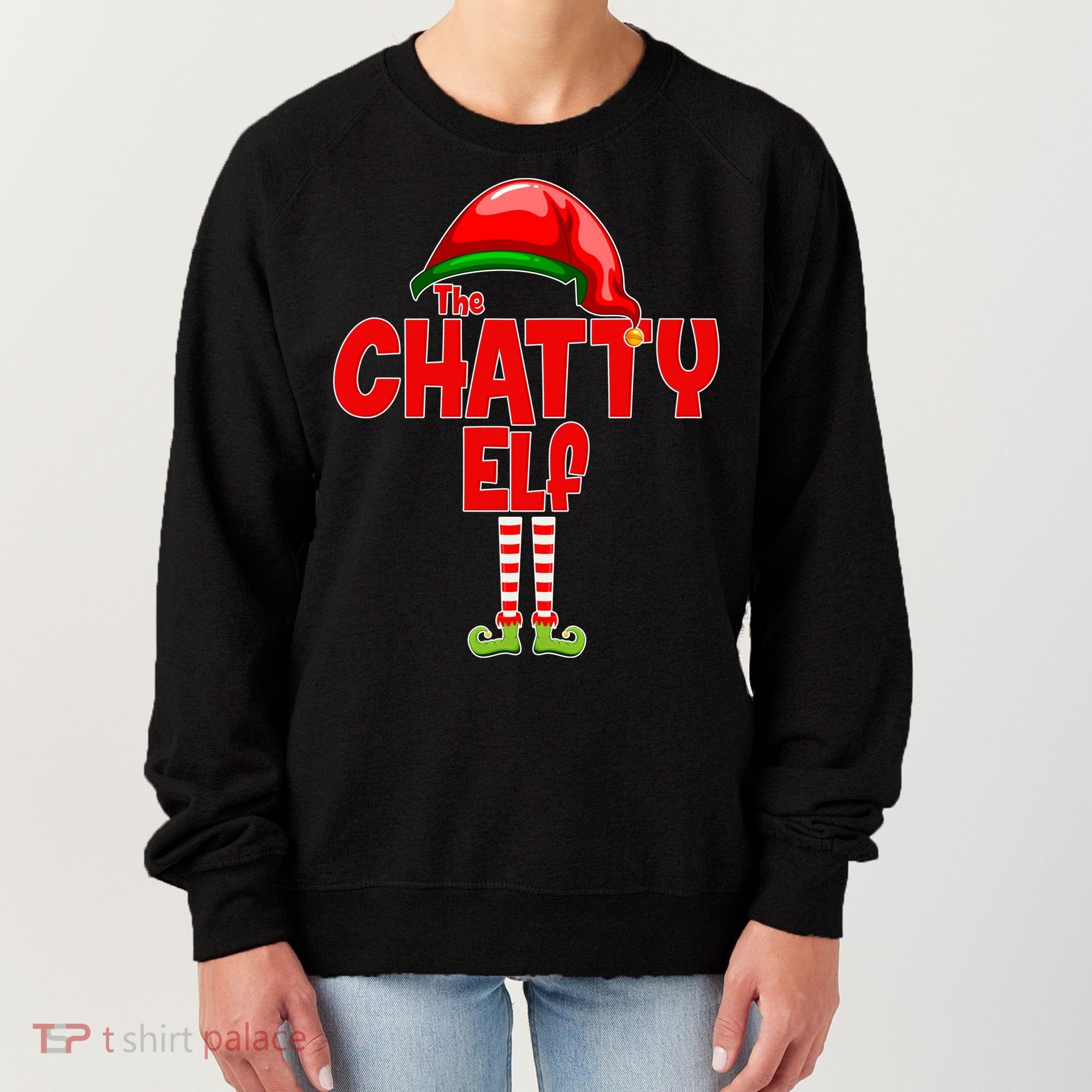 The Chatty Elf Christmas Women's Sweatshirt