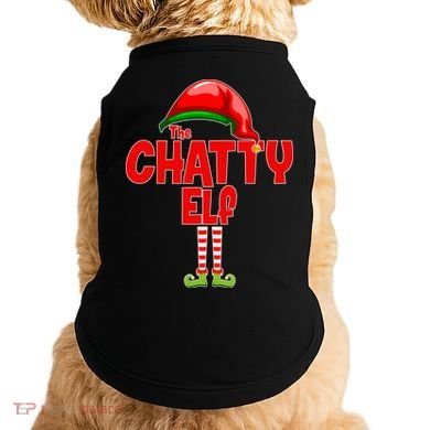 The Chatty Elf Christmas Doggie Tank