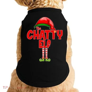 The Chatty Elf Christmas Doggie Tank