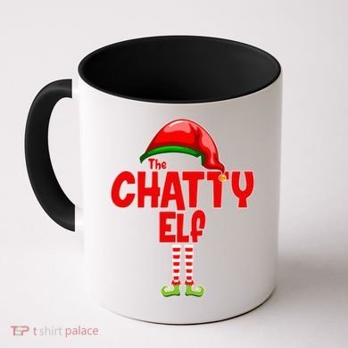 The Chatty Elf Christmas Coffee Mug
