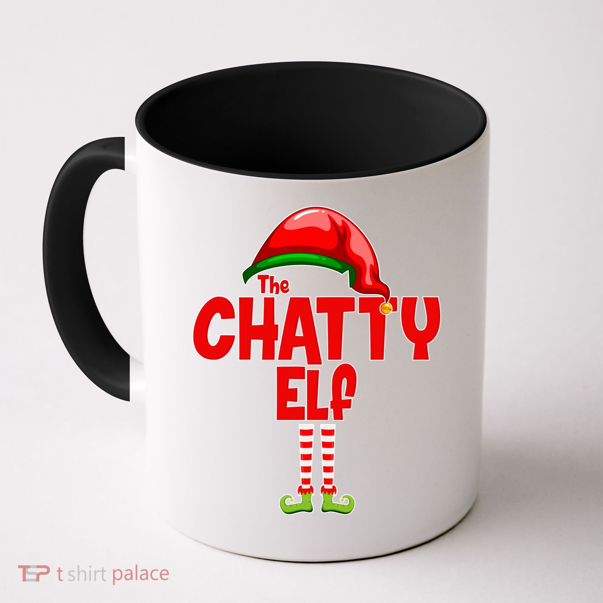 The Chatty Elf Christmas Coffee Mug
