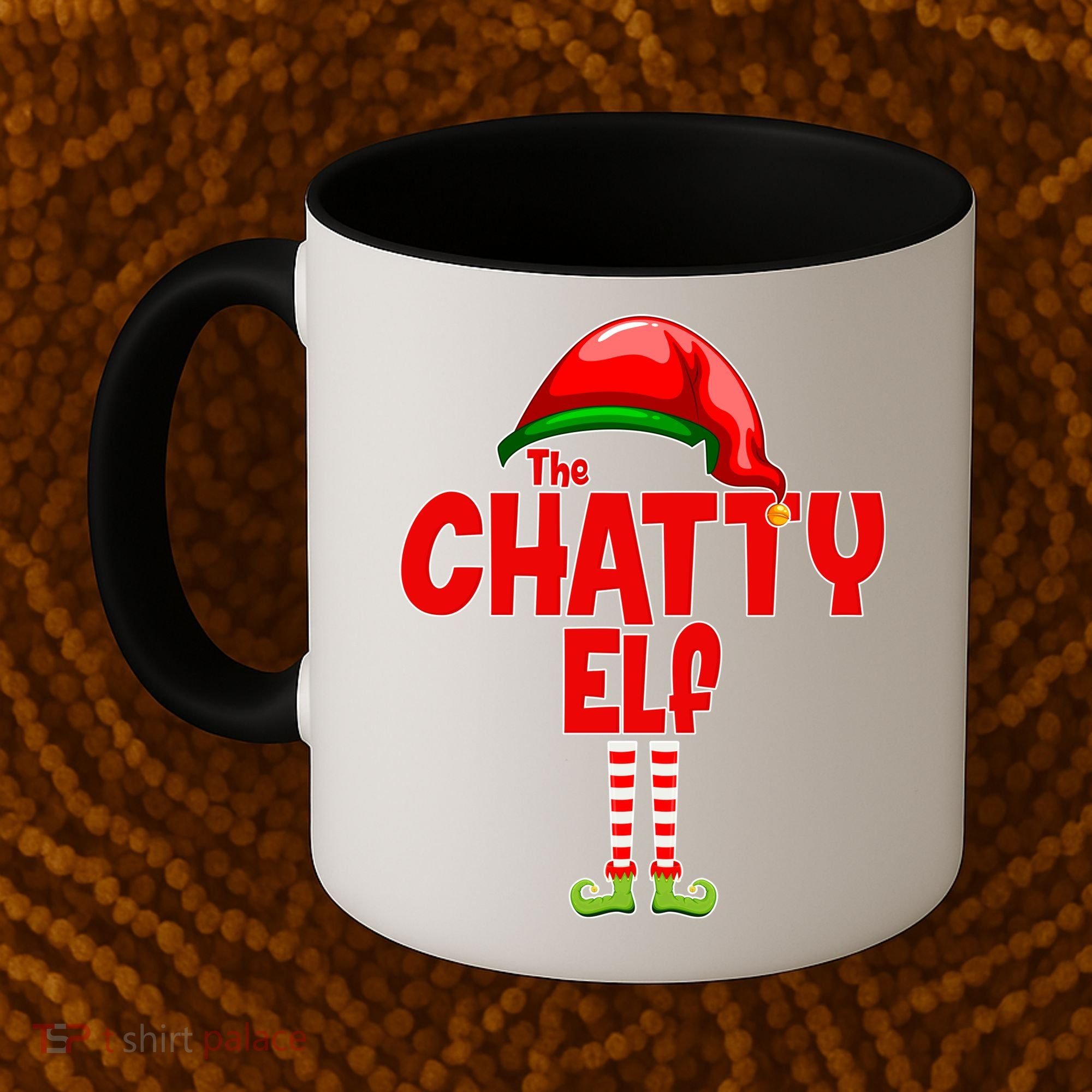 The Chatty Elf Christmas Coffee Mug