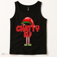 The Chatty Elf Christmas Tank Top thumb 2