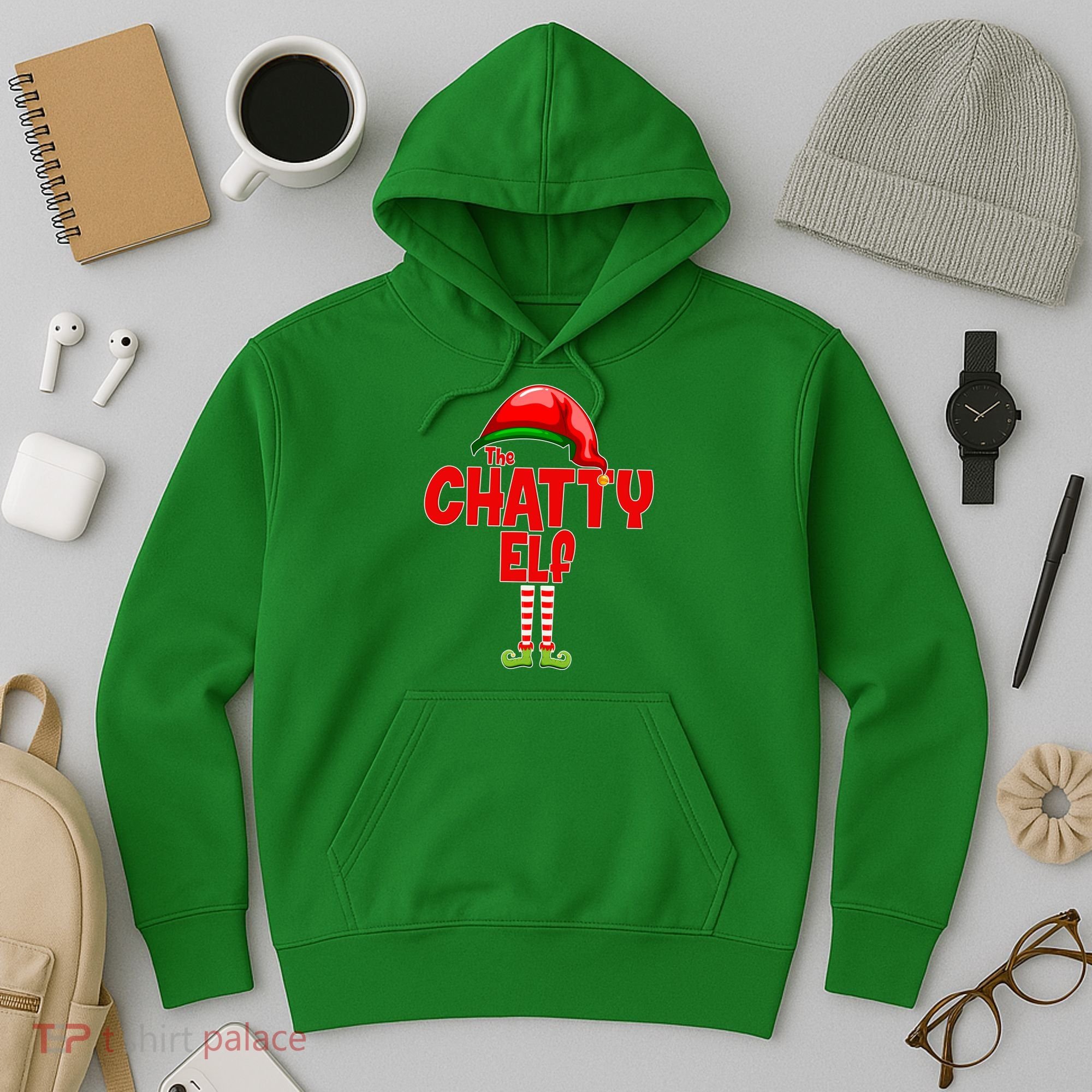 The Chatty Elf Christmas Hoodie