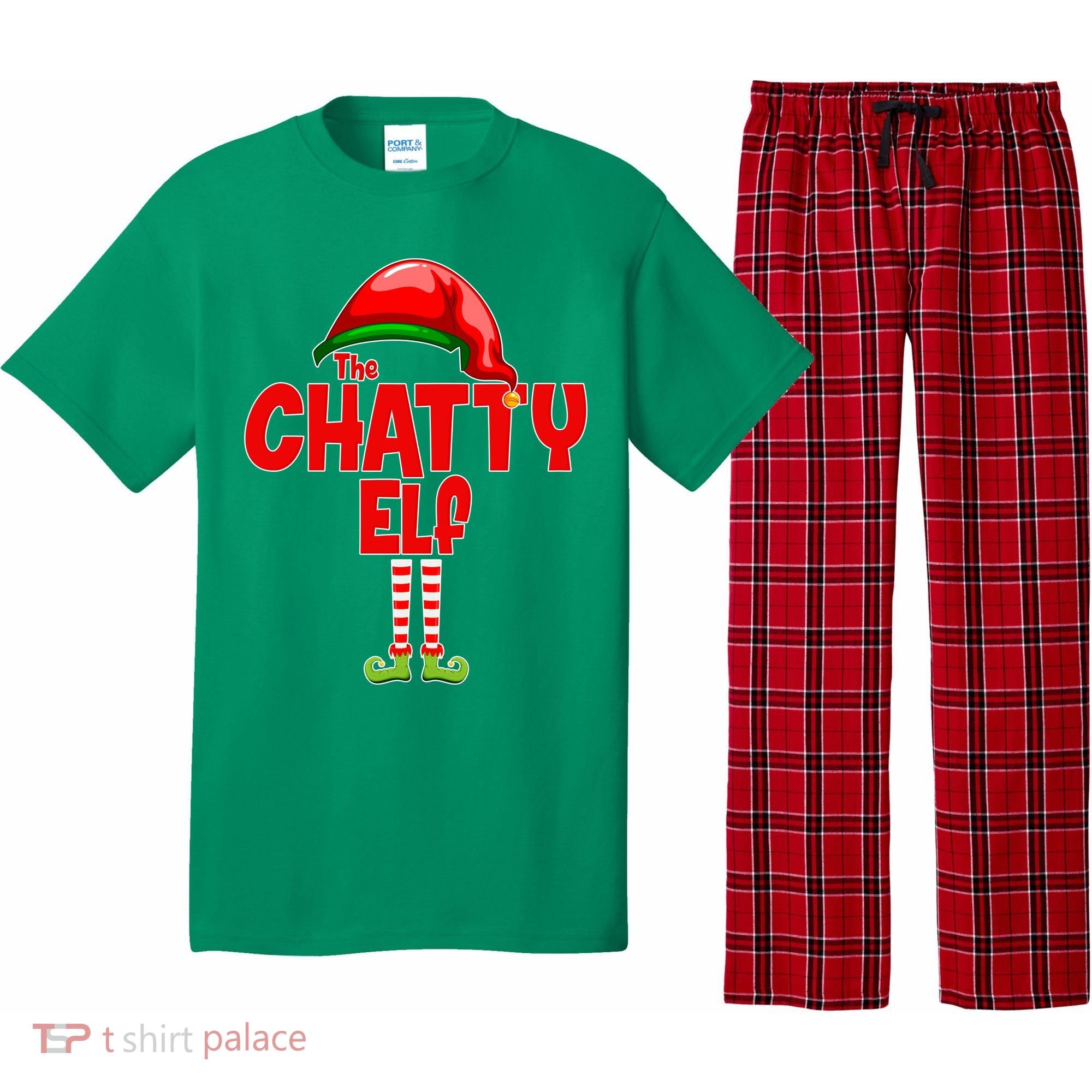 The Chatty Elf Christmas Pajama Set