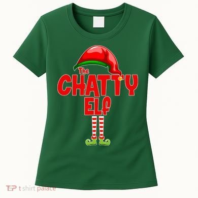 The Chatty Elf Christmas Women's T-Shirt