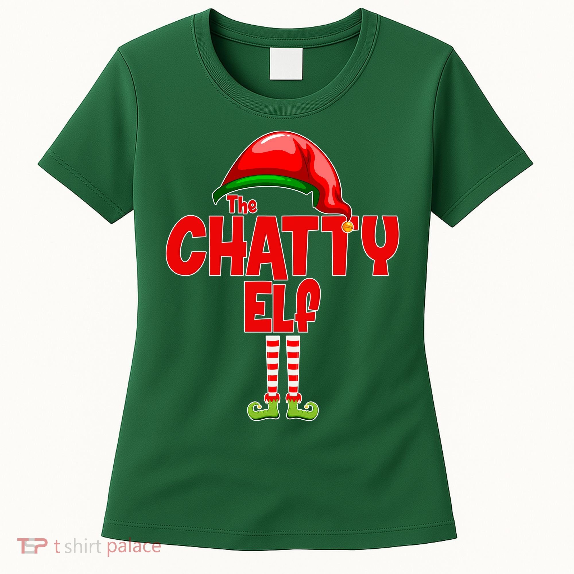 The Chatty Elf Christmas Women's T-Shirt