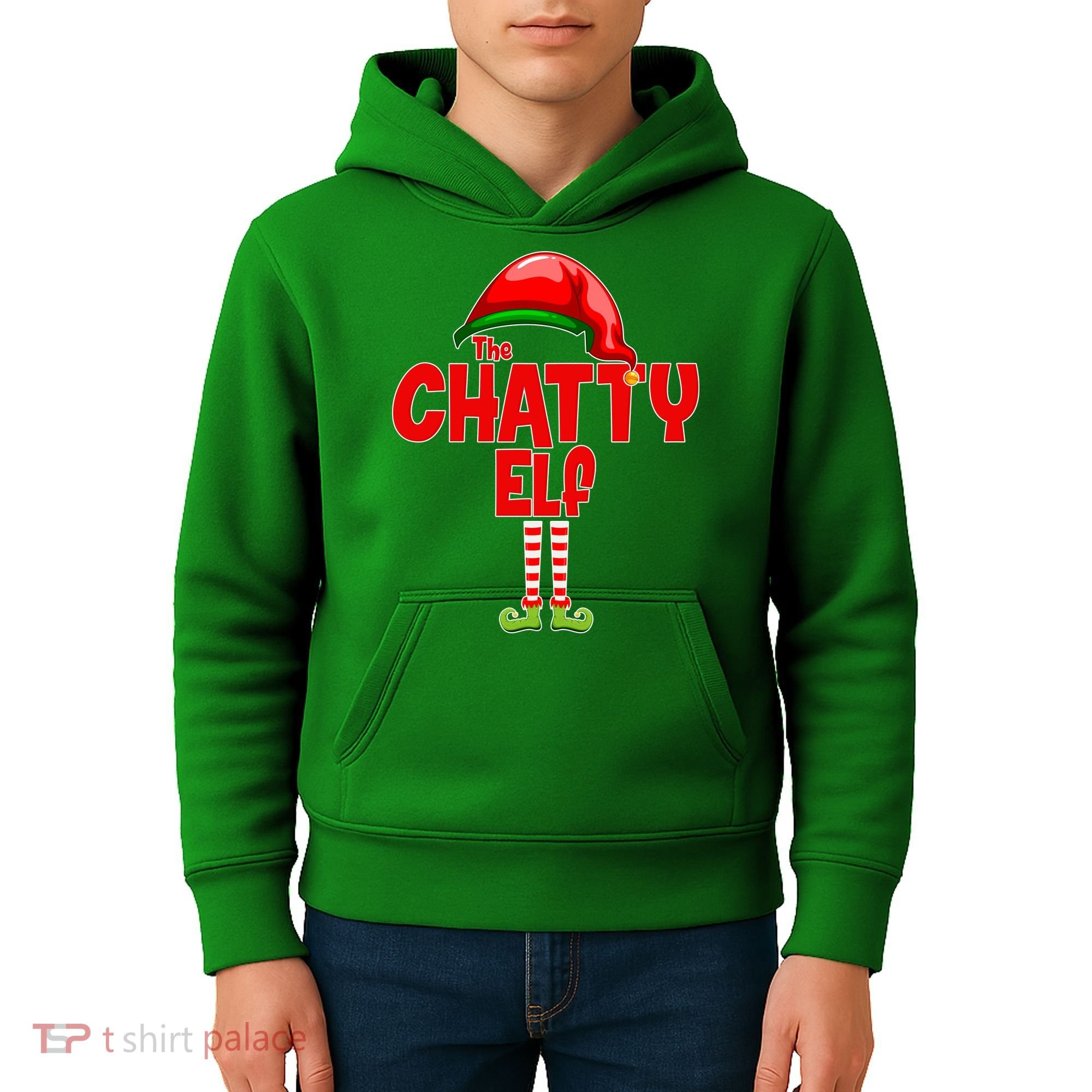 The Chatty Elf Christmas Kids Hoodie