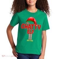 The Chatty Elf Christmas Kids T-Shirt thumb 2