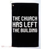 The Church Has Left The Building Golf Towel thumb 0