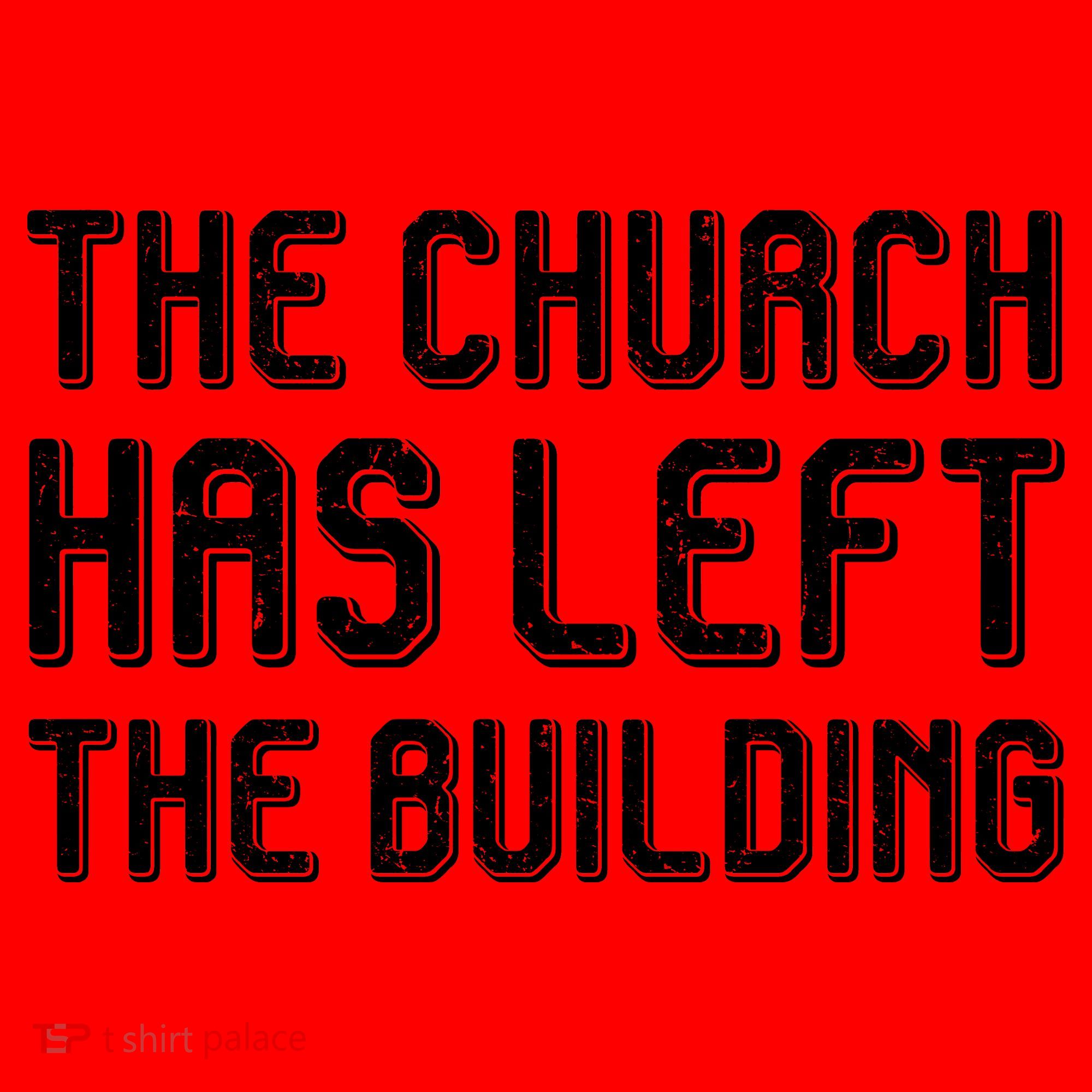 The Church Has Left The Building Santa Hat