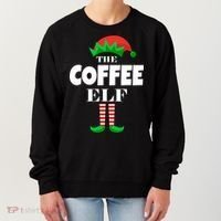 The Coffee Elf Family Matching Christmas Women's Sweatshirt thumb 0