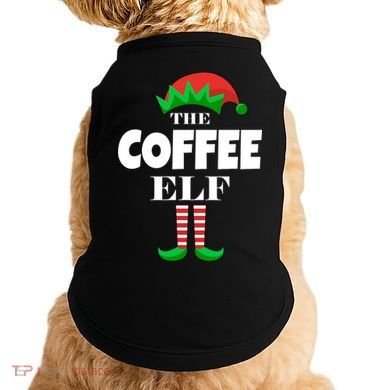 The Coffee Elf Family Matching Christmas Doggie Tank