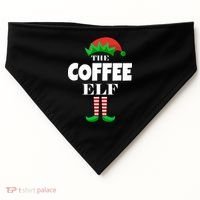 The Coffee Elf Family Matching Christmas USA-Made Doggie Bandana thumb 0