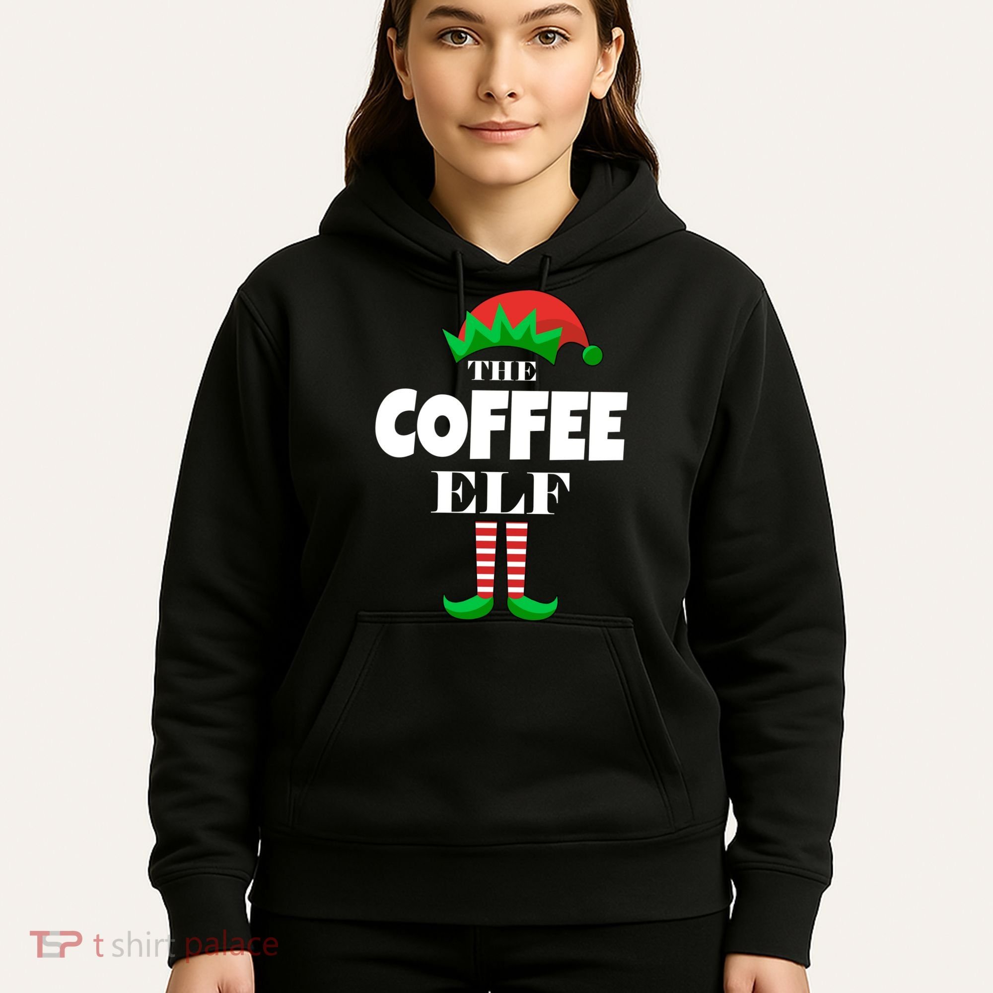 The Coffee Elf Family Matching Christmas Hoodie