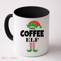 The Coffee Elf Family Matching Christmas Coffee Mug thumb 0
