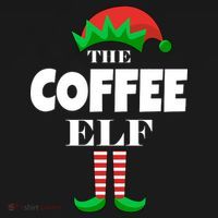 The Coffee Elf Family Matching Christmas Coaster thumb 2