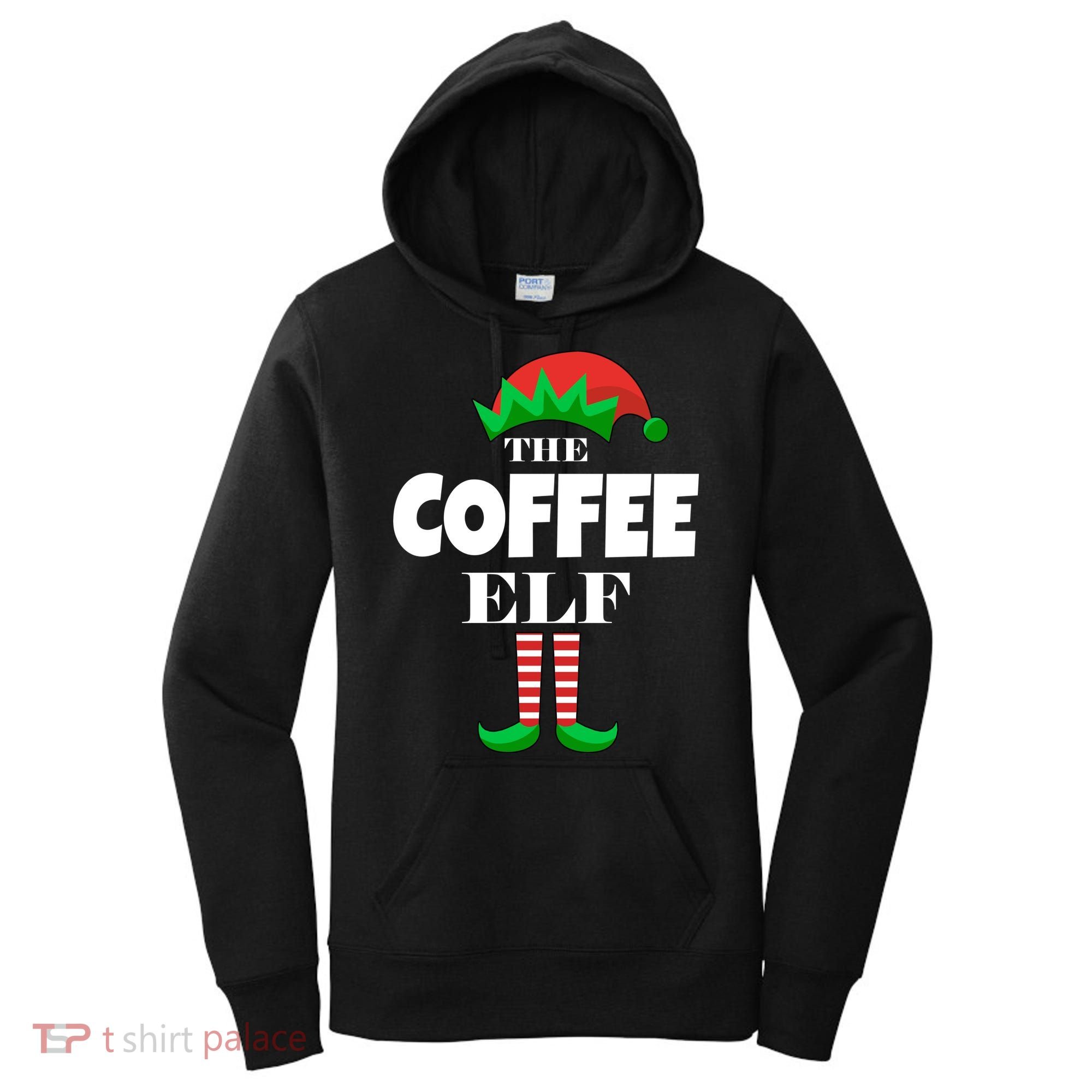 The Coffee Elf Family Matching Christmas Women's Hoodie