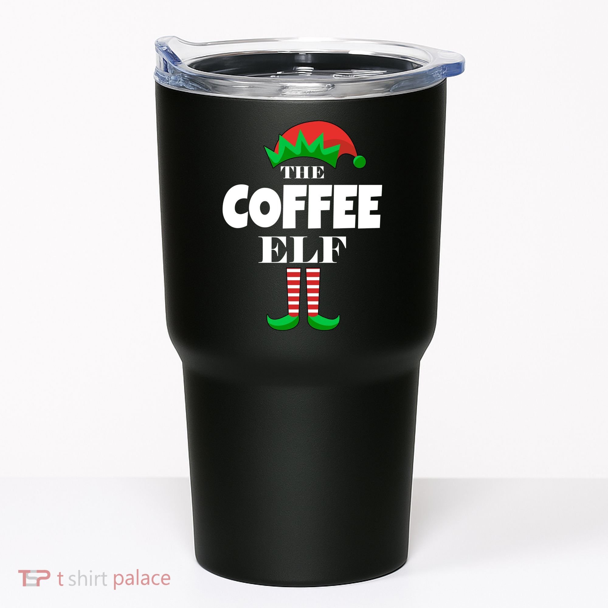The Coffee Elf Family Matching Christmas Tumbler