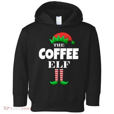 The Coffee Elf Family Matching Christmas Toddler Hoodie