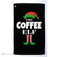 The Coffee Elf Family Matching Christmas Golf Towel thumb 0
