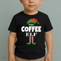 The Coffee Elf Family Matching Christmas Toddler T-Shirt thumb 2