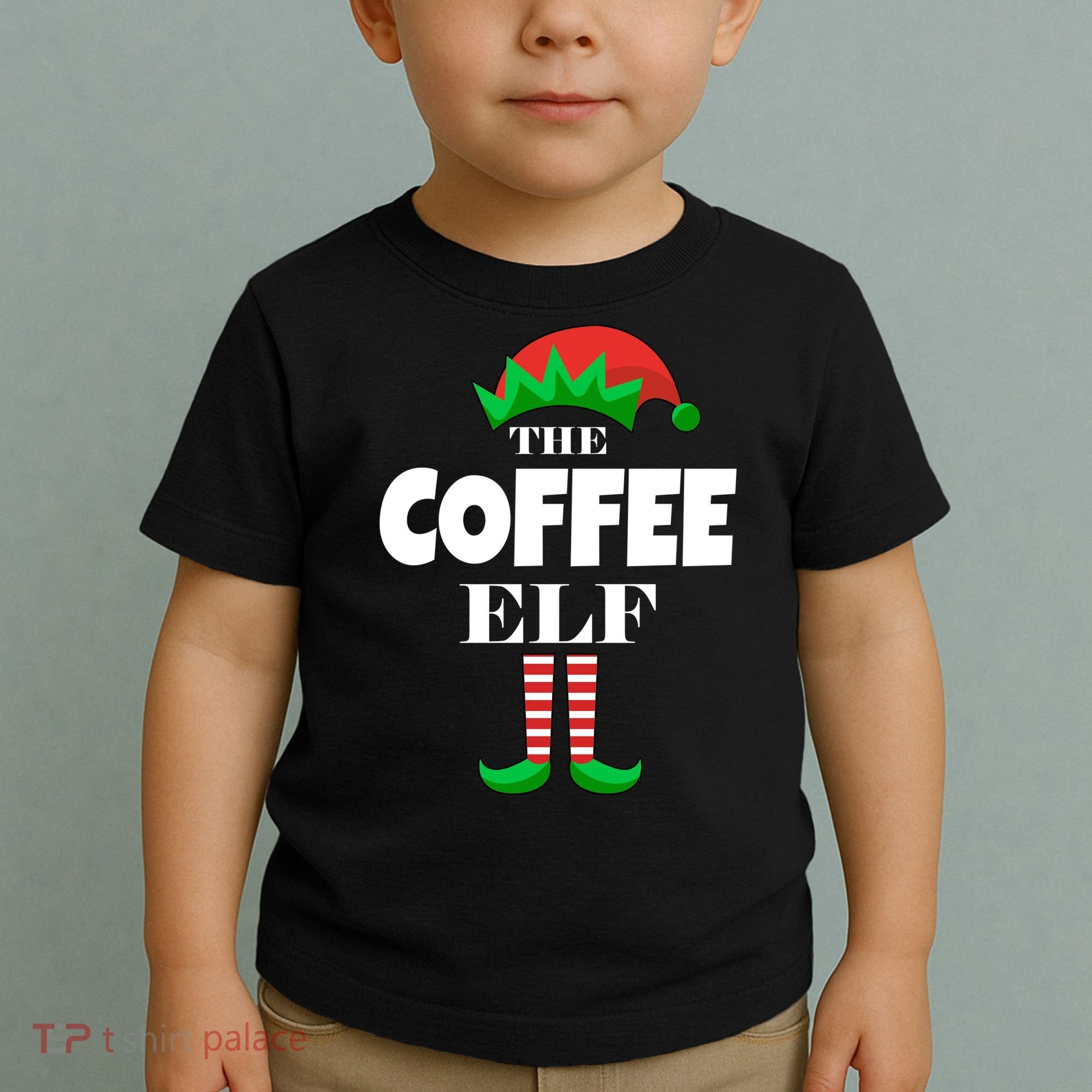 The Coffee Elf Family Matching Christmas Toddler T-Shirt