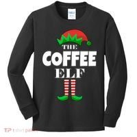 The Coffee Elf Family Matching Christmas Kids Long Sleeve Shirt thumb 0