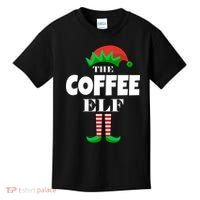 The Coffee Elf Family Matching Christmas Kids T-Shirt thumb 0