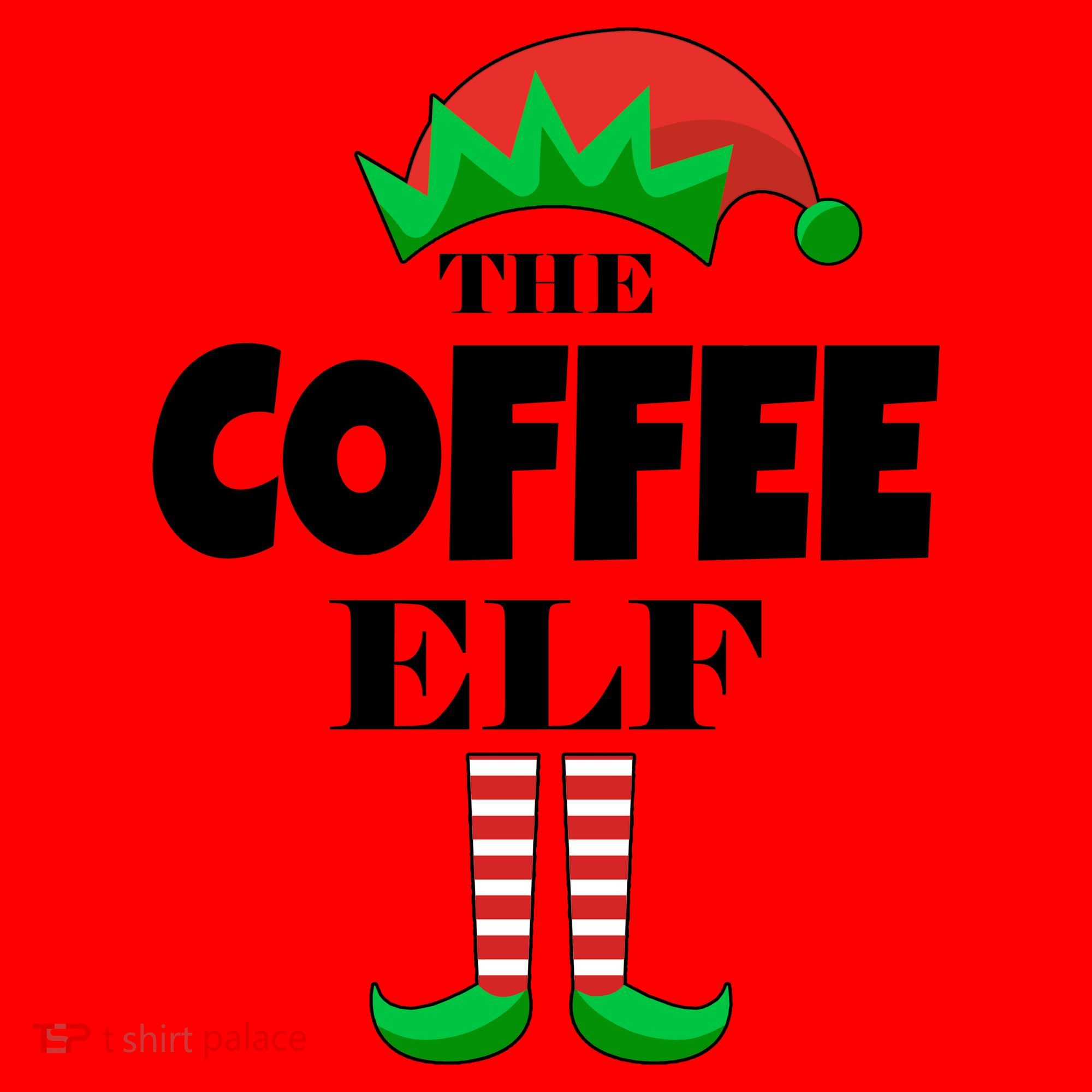 The Coffee Elf Family Matching Christmas Santa Hat