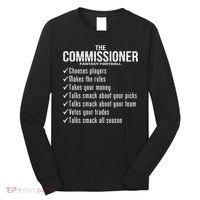 The Commissioner Fantasy Football  Long Sleeve Shirt thumb 0