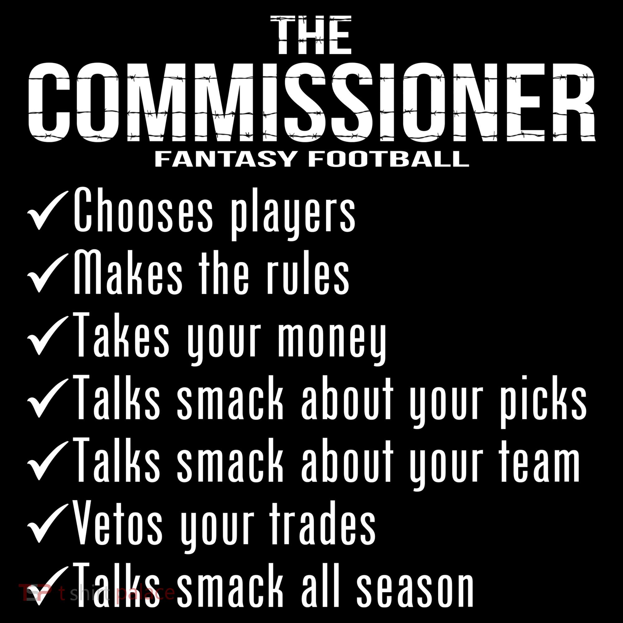 The Commissioner Fantasy Football  Apron