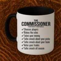 The Commissioner Fantasy Football  Coffee Mug thumb 2