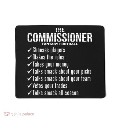 The Commissioner Fantasy Football  Mousepad
