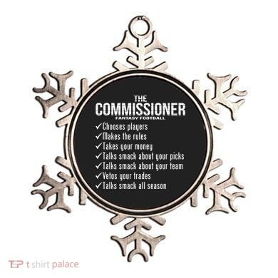 The Commissioner Fantasy Football  Ornament