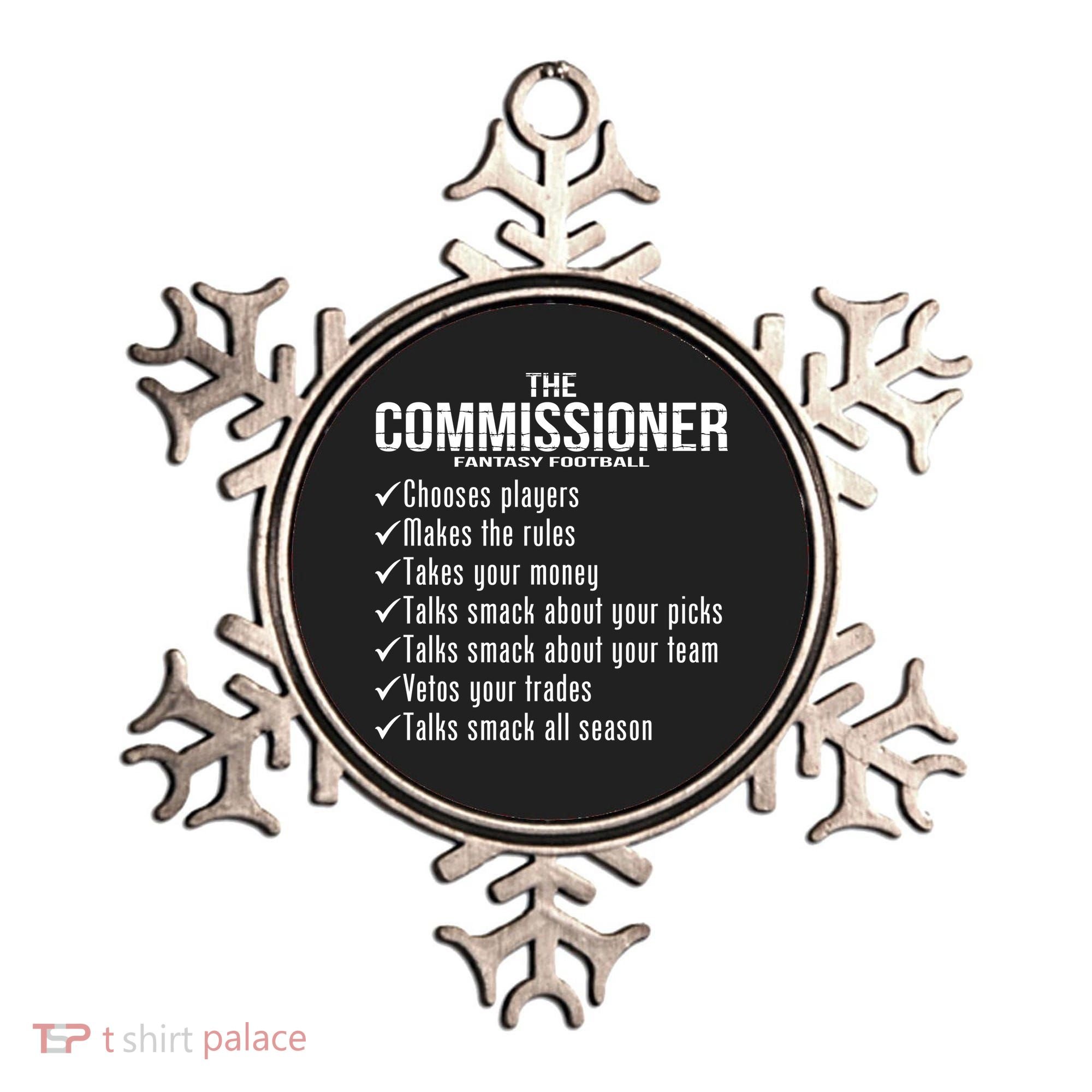The Commissioner Fantasy Football  Ornament