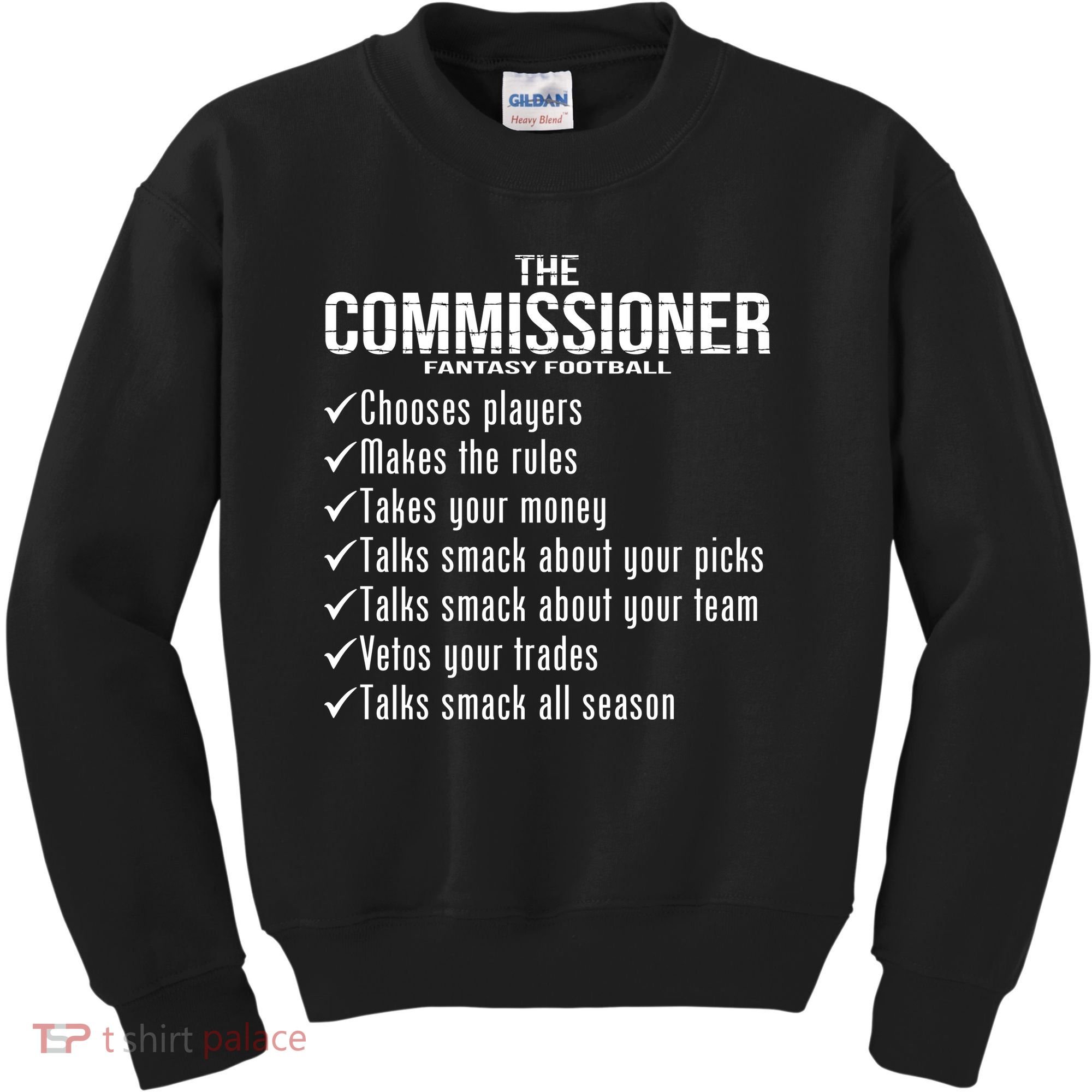 The Commissioner Fantasy Football  Kids Sweatshirt