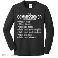 The Commissioner Fantasy Football  Kids Long Sleeve Shirt thumb 0