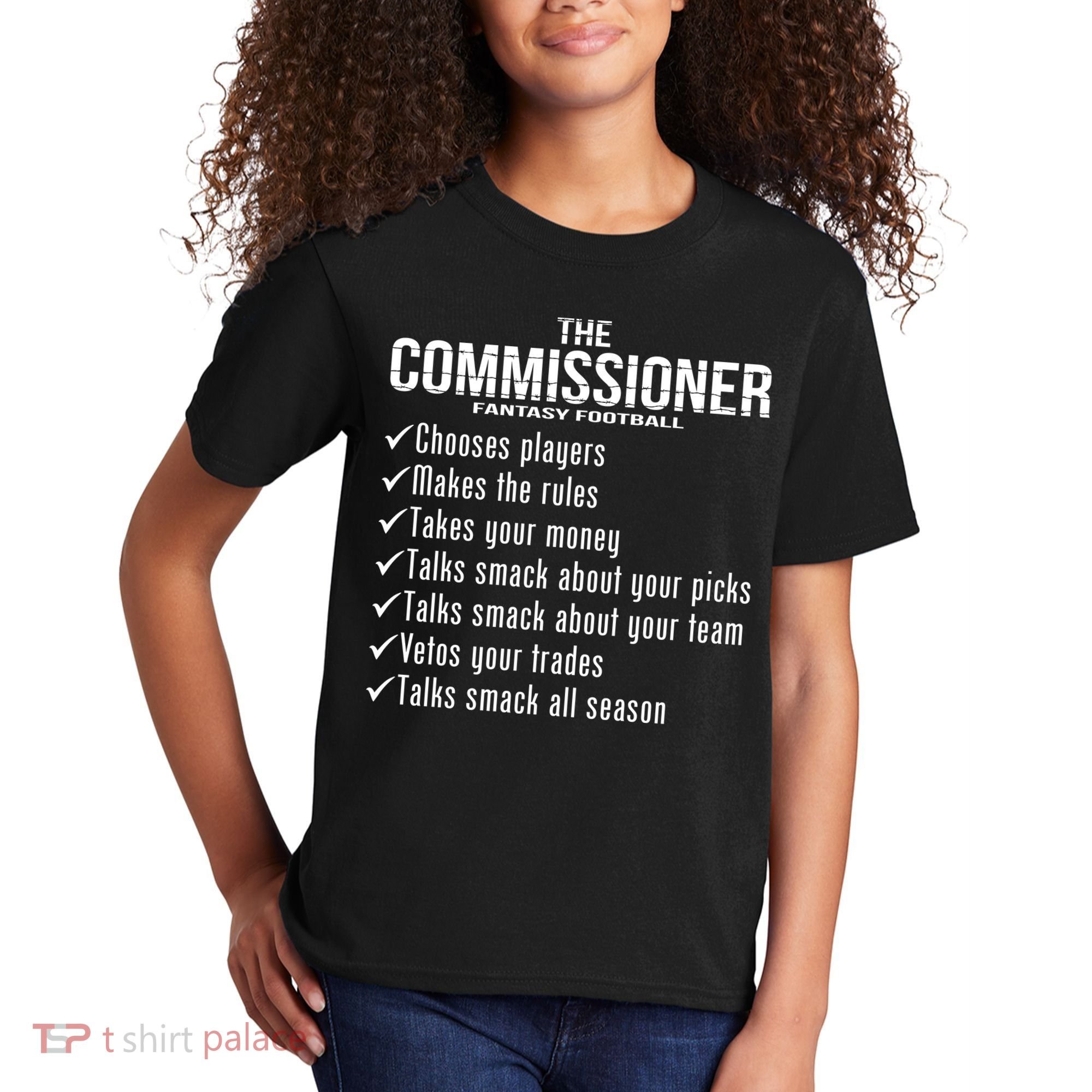 The Commissioner Fantasy Football  Kids T-Shirt