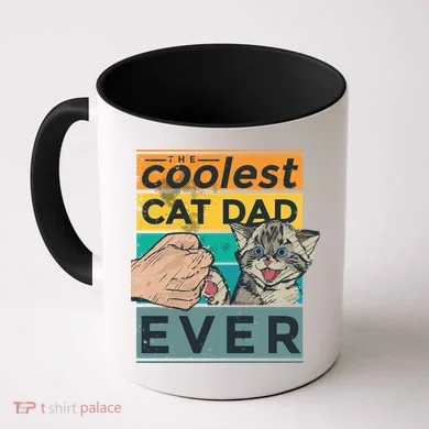 The Coolest Cat Dad Ever Coffee Mug