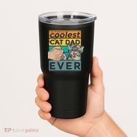 The Coolest Cat Dad Ever Tumbler thumb 2