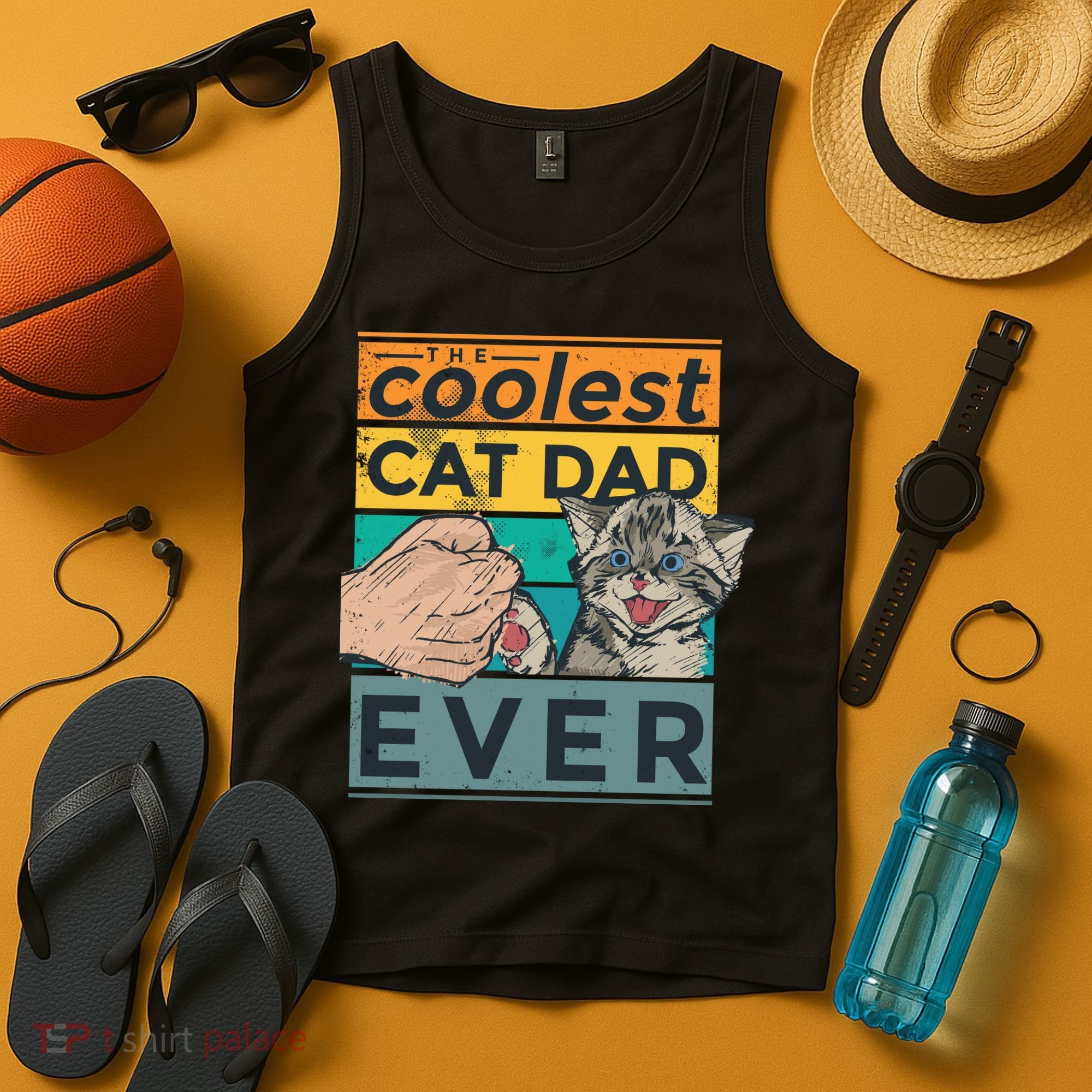 The Coolest Cat Dad Ever Tank Top