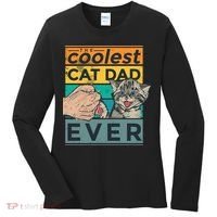 The Coolest Cat Dad Ever Women's Long Sleeve Shirt thumb 0