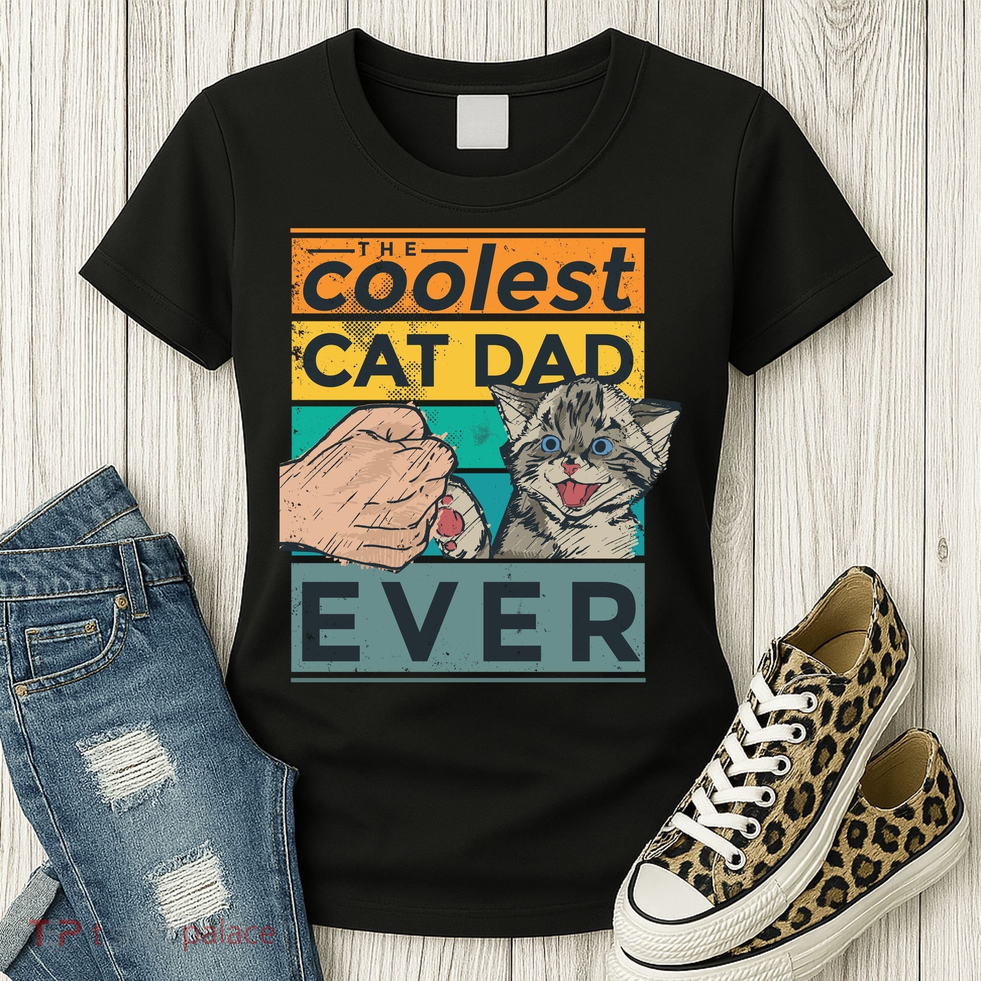 The Coolest Cat Dad Ever Women's T-Shirt