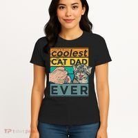 The Coolest Cat Dad Ever Women's T-Shirt thumb 4