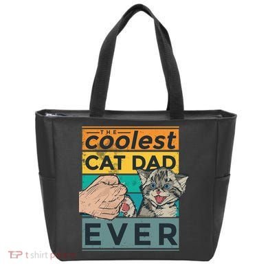 The Coolest Cat Dad Ever Tote Bag