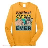 The Coolest Cat Dad Ever Long Sleeve Shirt thumb 0