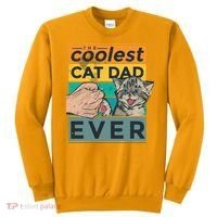 The Coolest Cat Dad Ever Sweatshirt thumb 0
